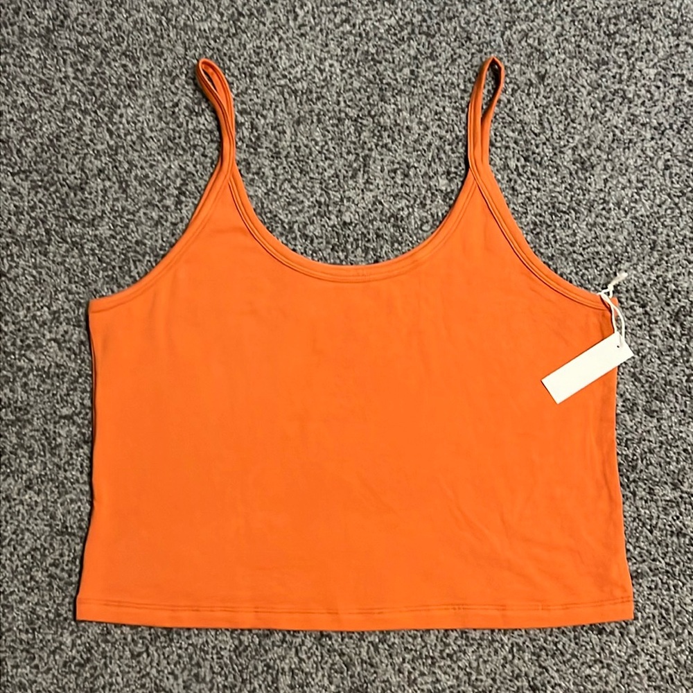 ARQ Women’s Cropped Burnt Orange Tank Top Size 4X NWT